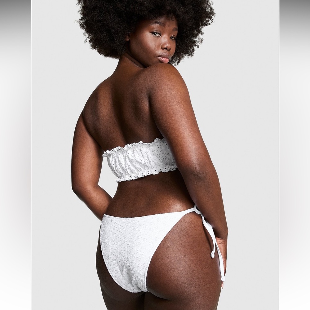 By Frankies Bikinis Rosalind Eyelet Bandeau & Bridgette Eyelet Bikini Bottom - Picture 4 of 6